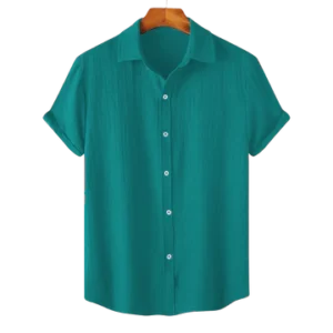 Teal Mist – Relaxed Fit Summer Shirt | H-620
